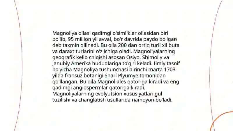 Magnoliyadoshlar oilasi 4