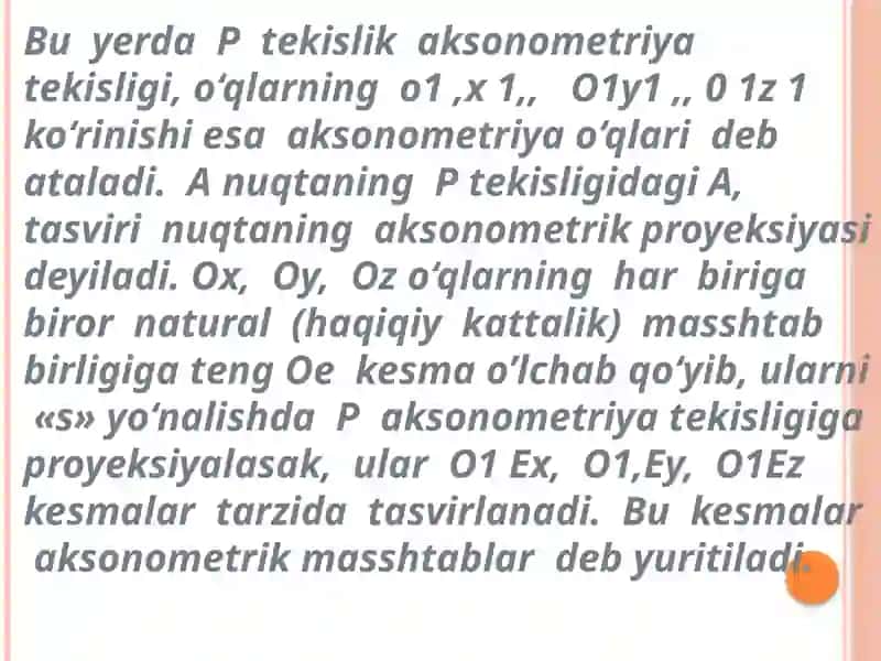 Aksonometrik proyeksiyalar 4