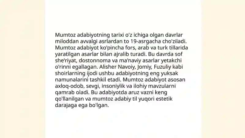 Mumtoz adabiyotga kirish kursi 4