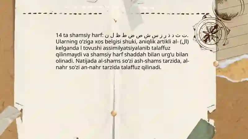 Shamsiy va qamariy harflar 4