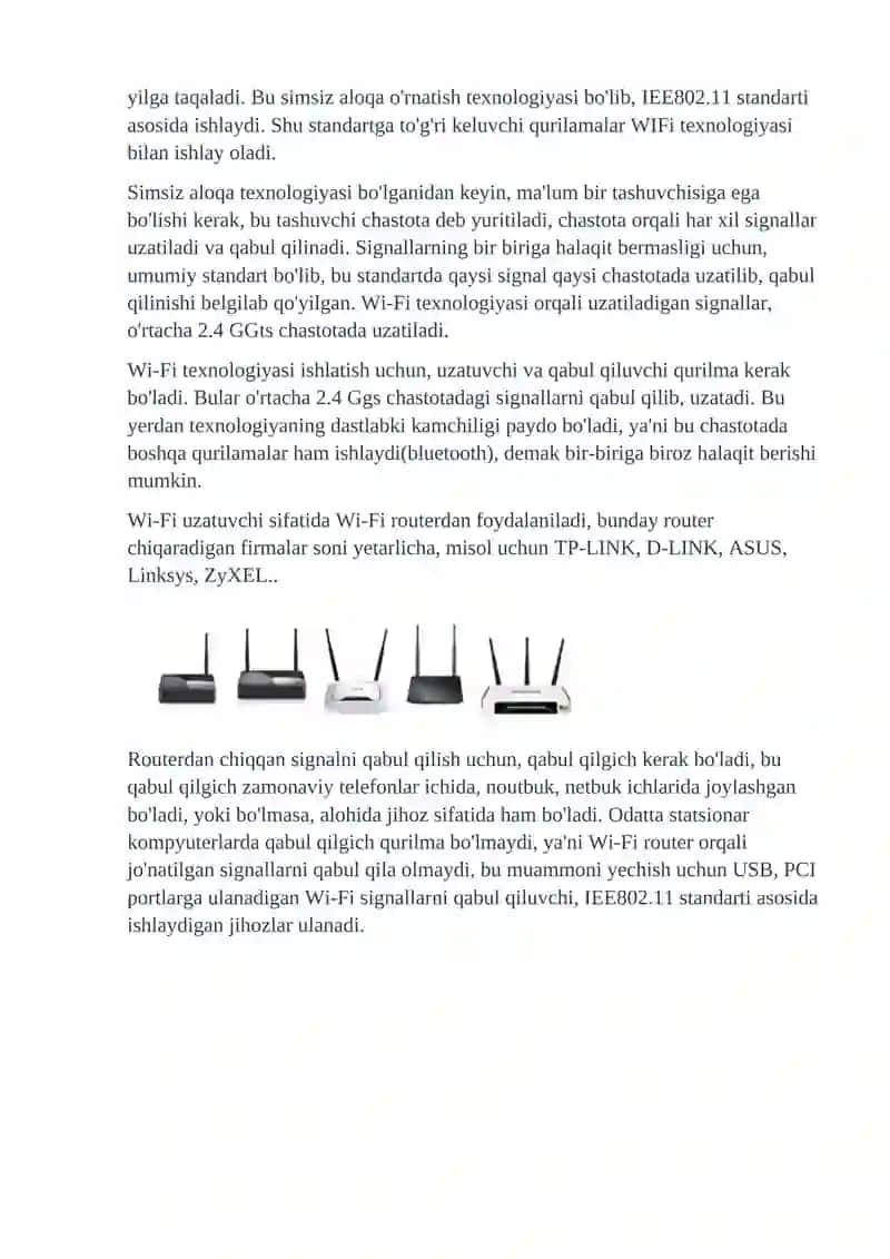 Axborotni simsiz uzatish usullari 4