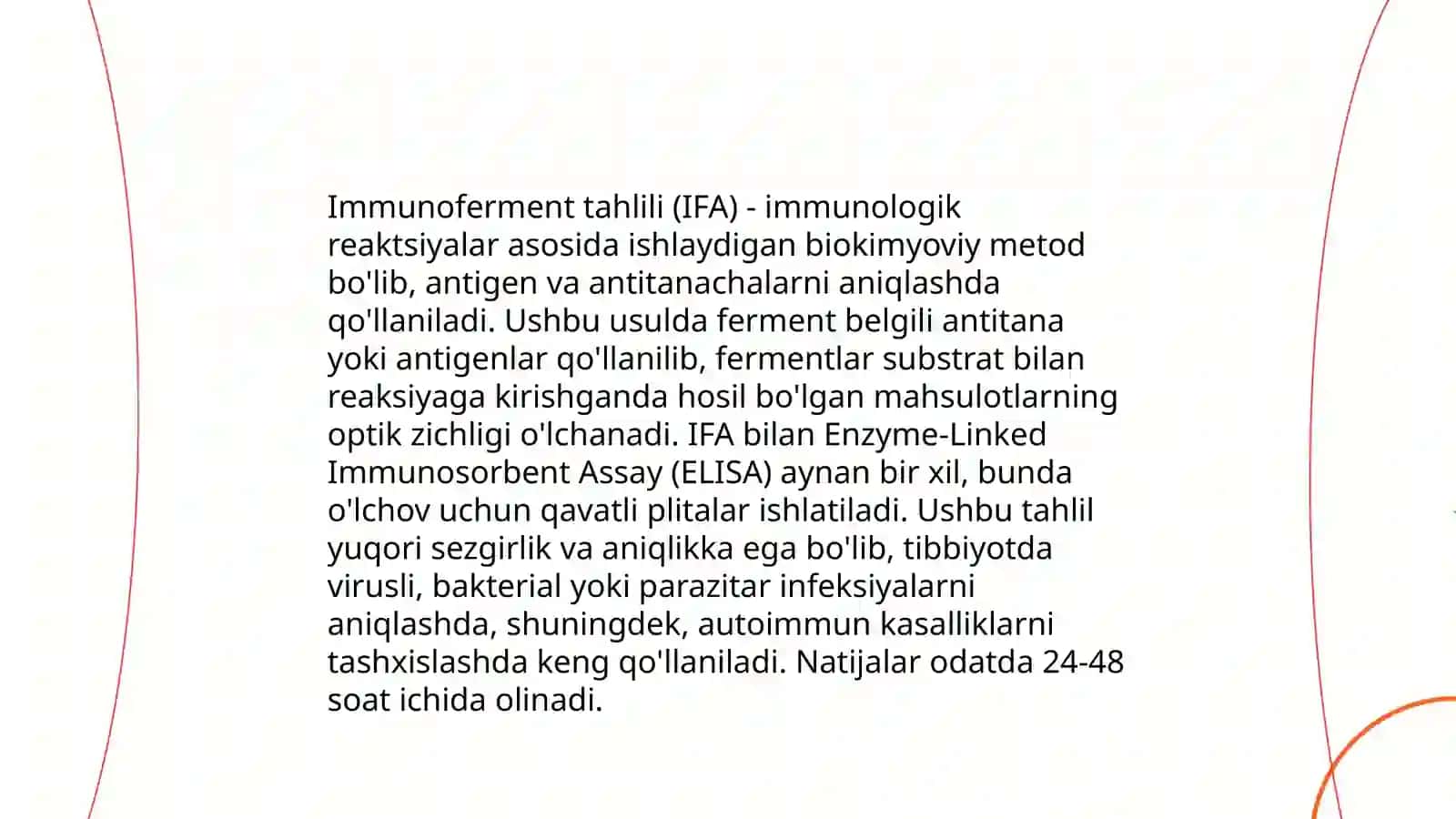 Immunoferment va uning taxlili 4