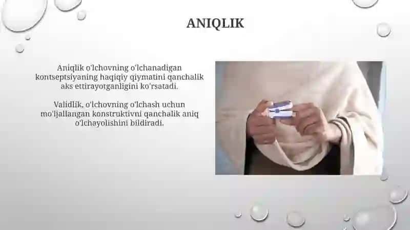 Psixologik o'lchov xususiyatlari 4