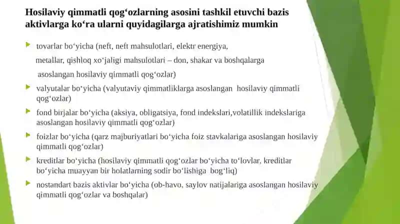 HOSILAVIY MOLIYAVIY VOSITALAR 4