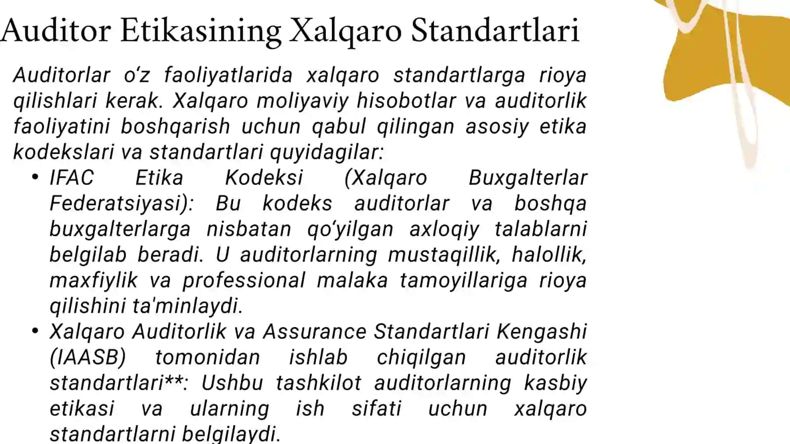 Auditorning kasbetikasi 4