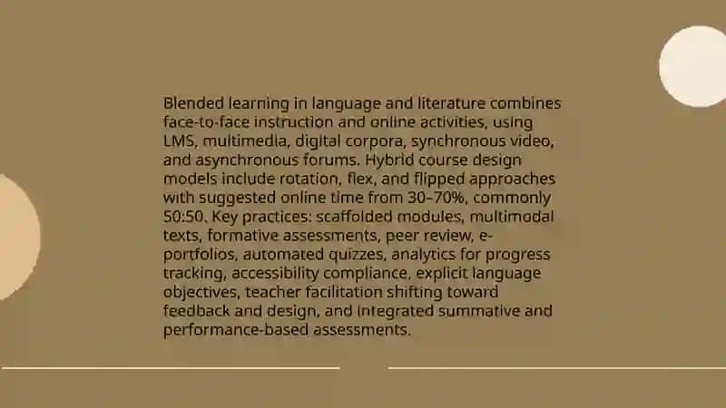 Flipped Classroom Models in Language and Literature Teaching 4