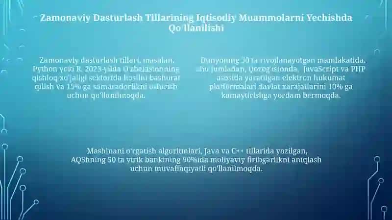 Zamonaviy Dasturlash Tillarini Tanlash 4