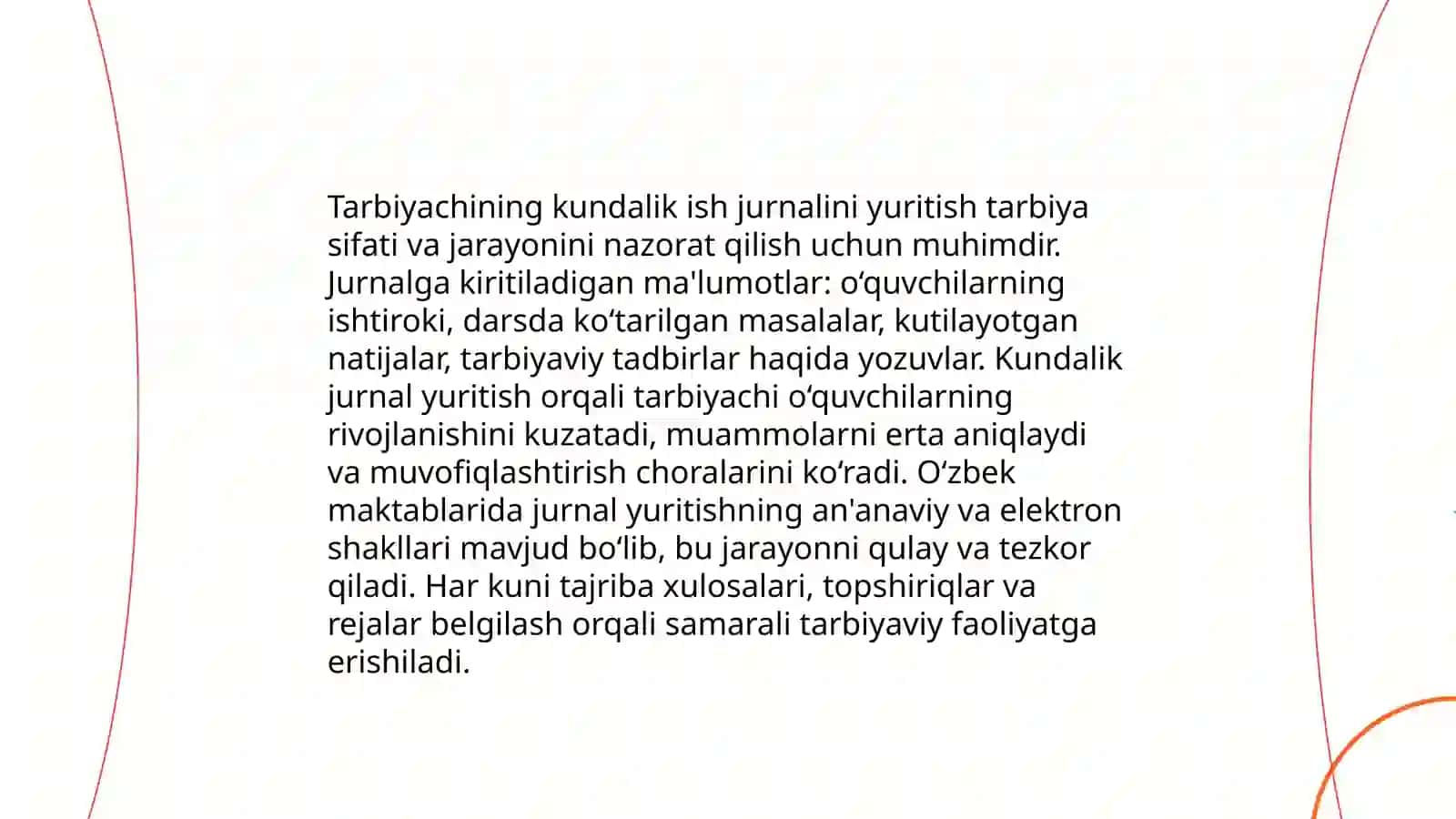 Tarbiyachining ish hujjatlari haqida 4