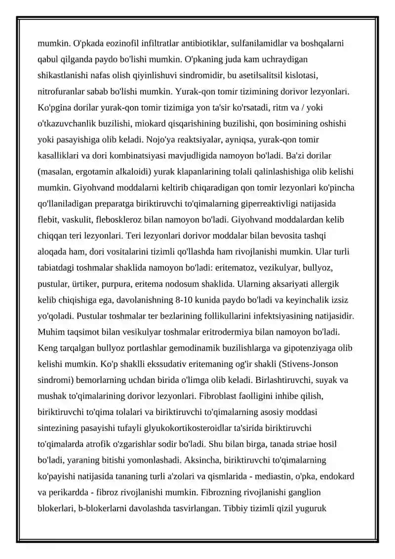 Dori Vositalarining Homilaga Tasiri 4