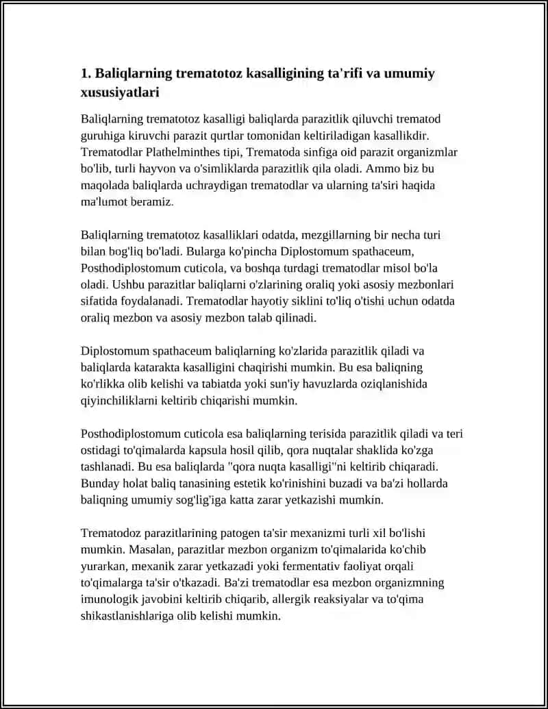 BALIQLARNING TREMATOTOZ KASALLIGI 4