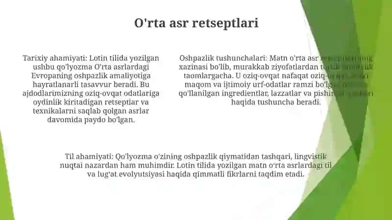 Retsept Tarixi Lotin Tili 4