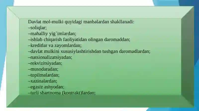 OMMAVIY (DAVLAT) MULK HUQUQI 4