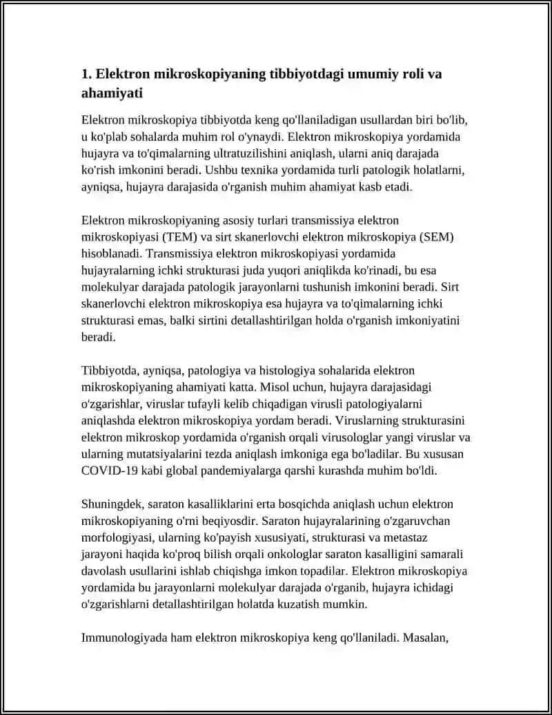 ELEKTRON MIKROSKOPIYALARNING USULLARINI TIBBIYOTDA AHAMIYATI 4
