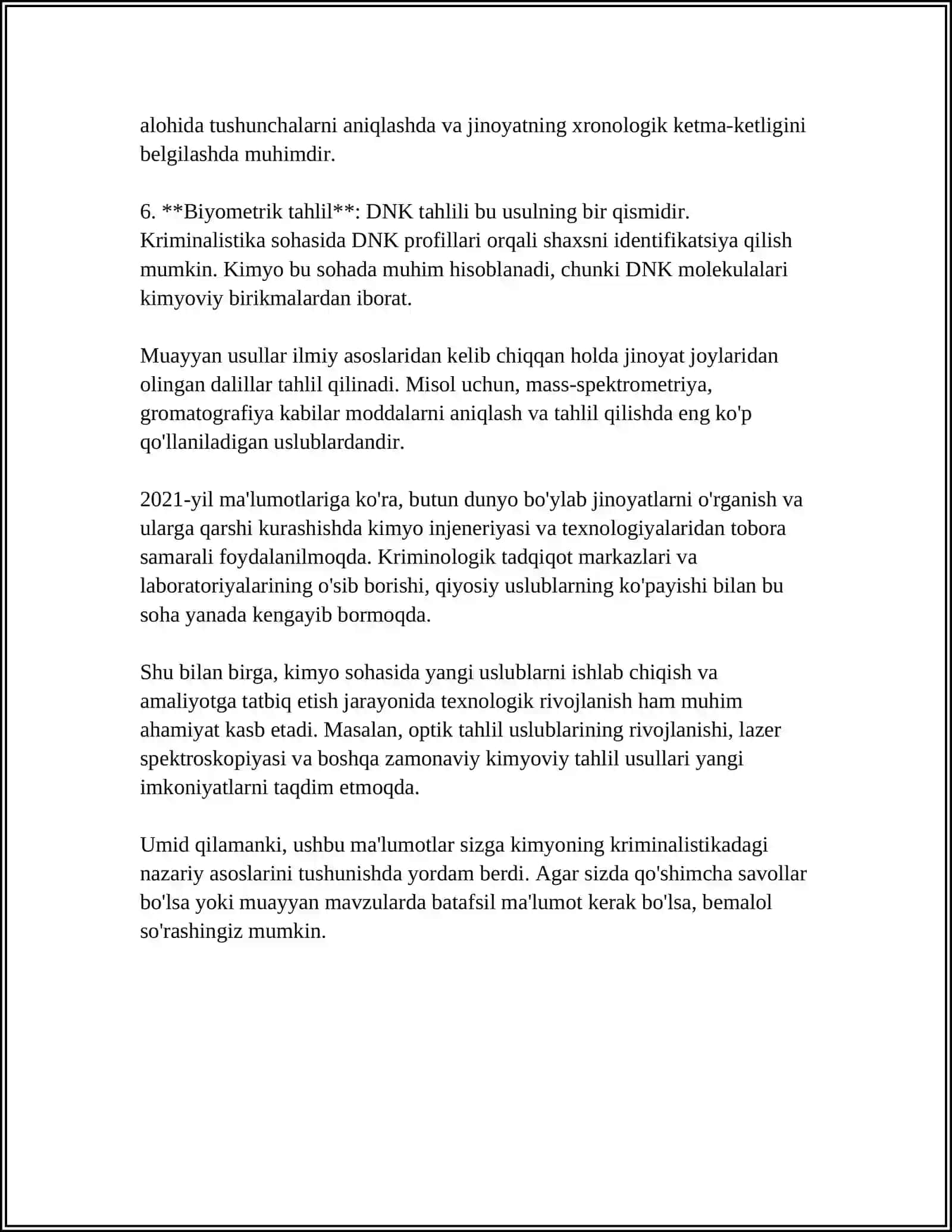 KRIMINALISTIKADA KIMYONING O'RNI 4