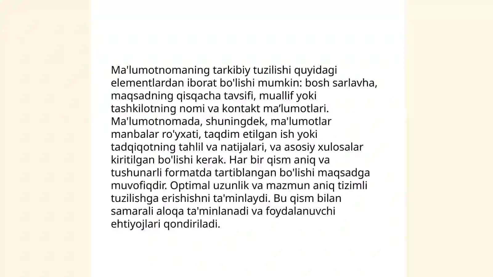 Ma'lumotnomaning turlari va tarkibiy tuzilishi 4