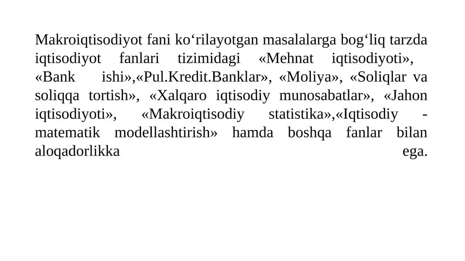 Makroiqtisodiyotga kirish 4