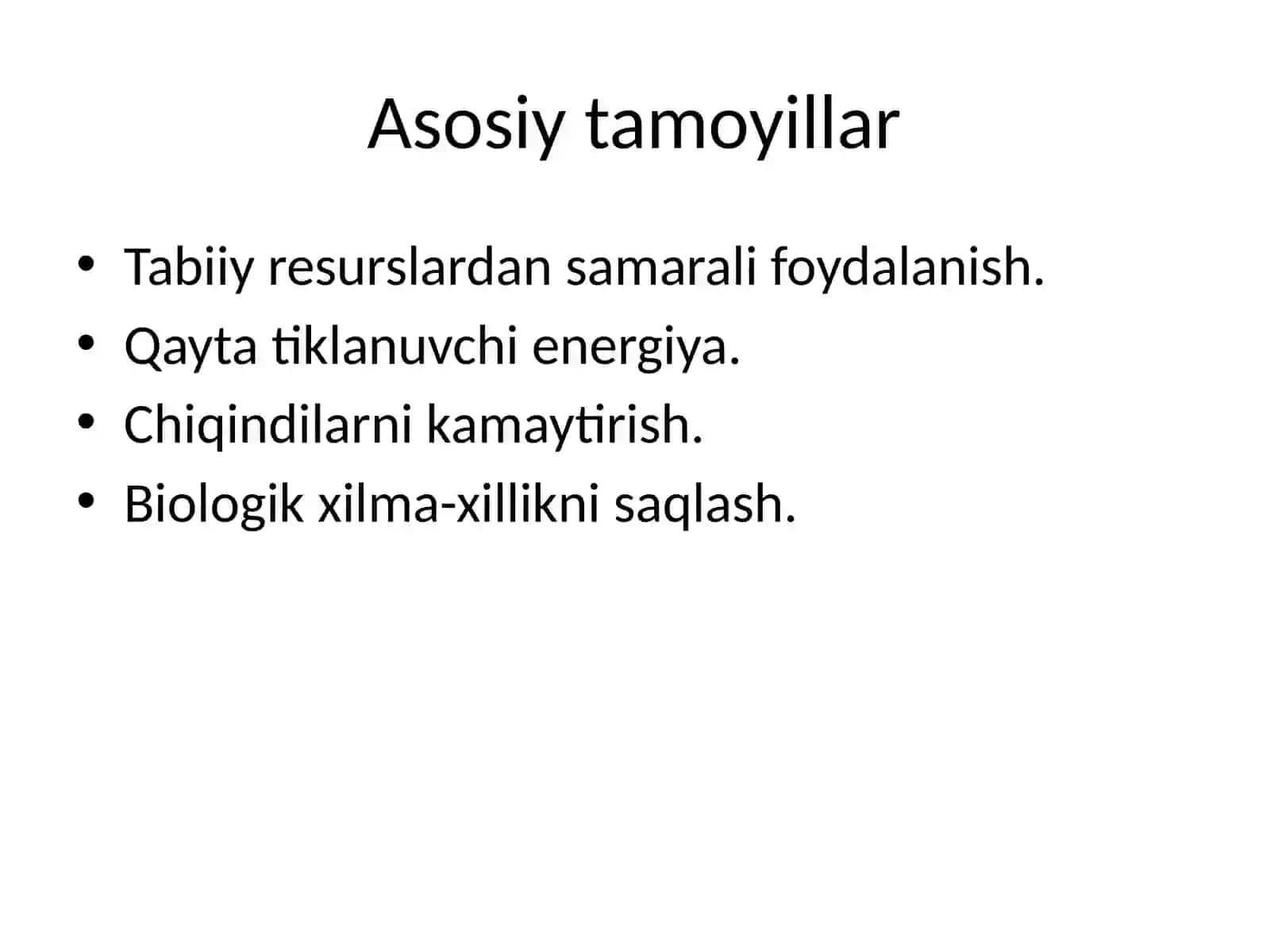 Yashil iqtisodiyot (Green Economy) 4