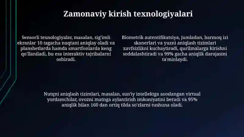 Kiritish qurilmalari 4