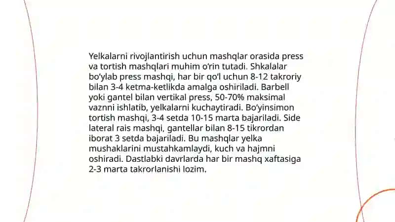 Umumrivojlantiruvchi mashqlar 4
