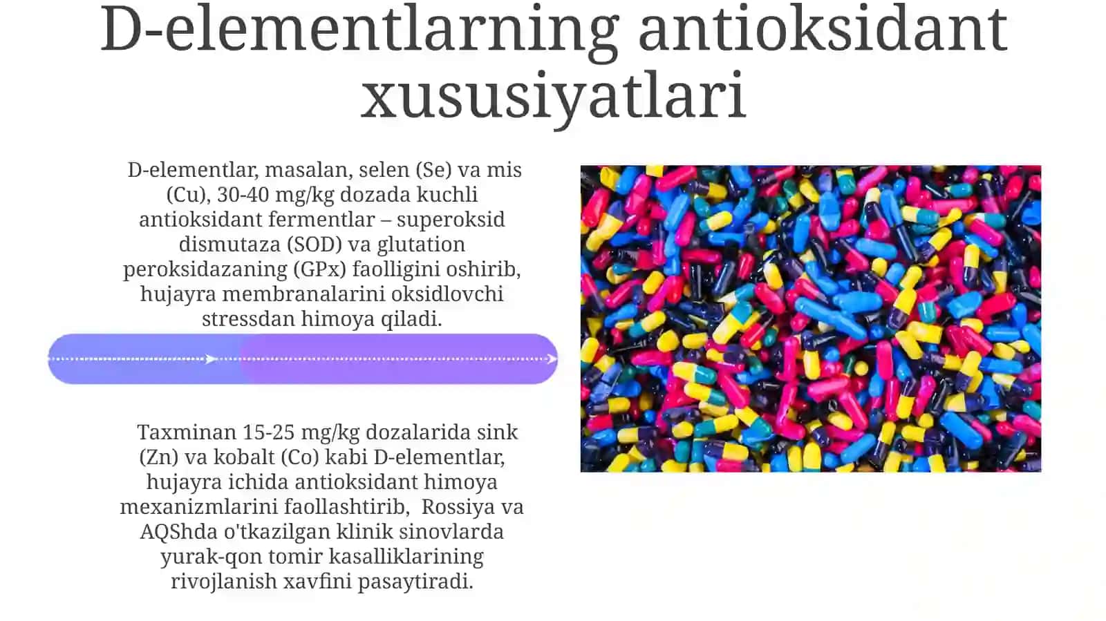 D-elementlarning farmatsevtika sanoatidagi ahamiyati 4