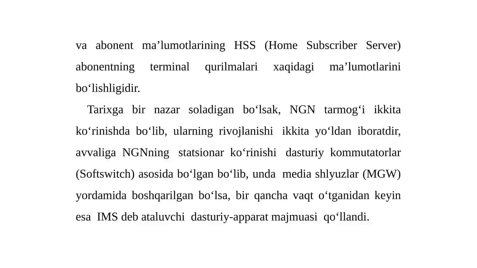 IMS (IP Multimedia Subsystem) va Softswitch texnologiyalari 4