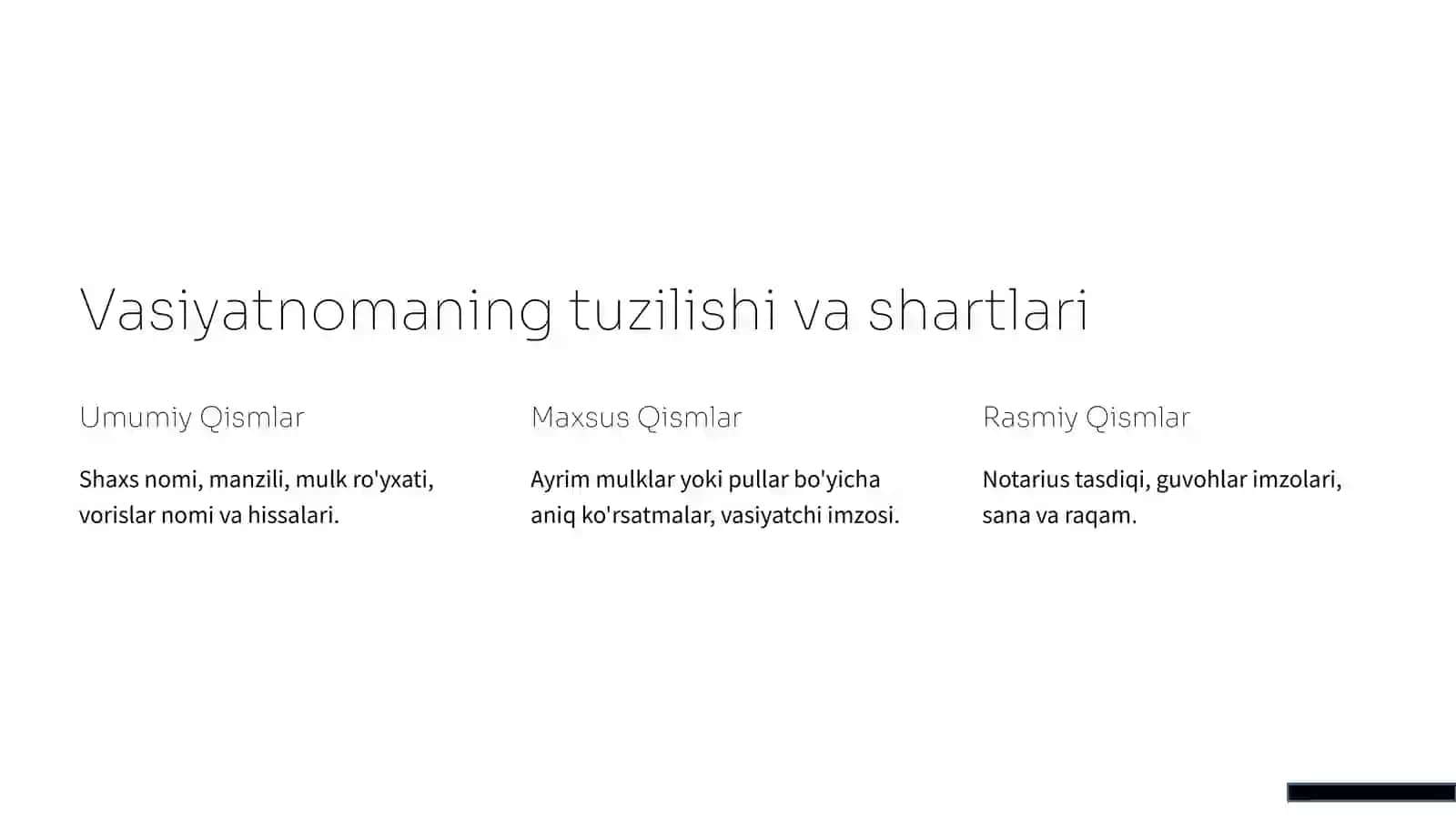 Vasiyatnoma va vorislik huquqi 4