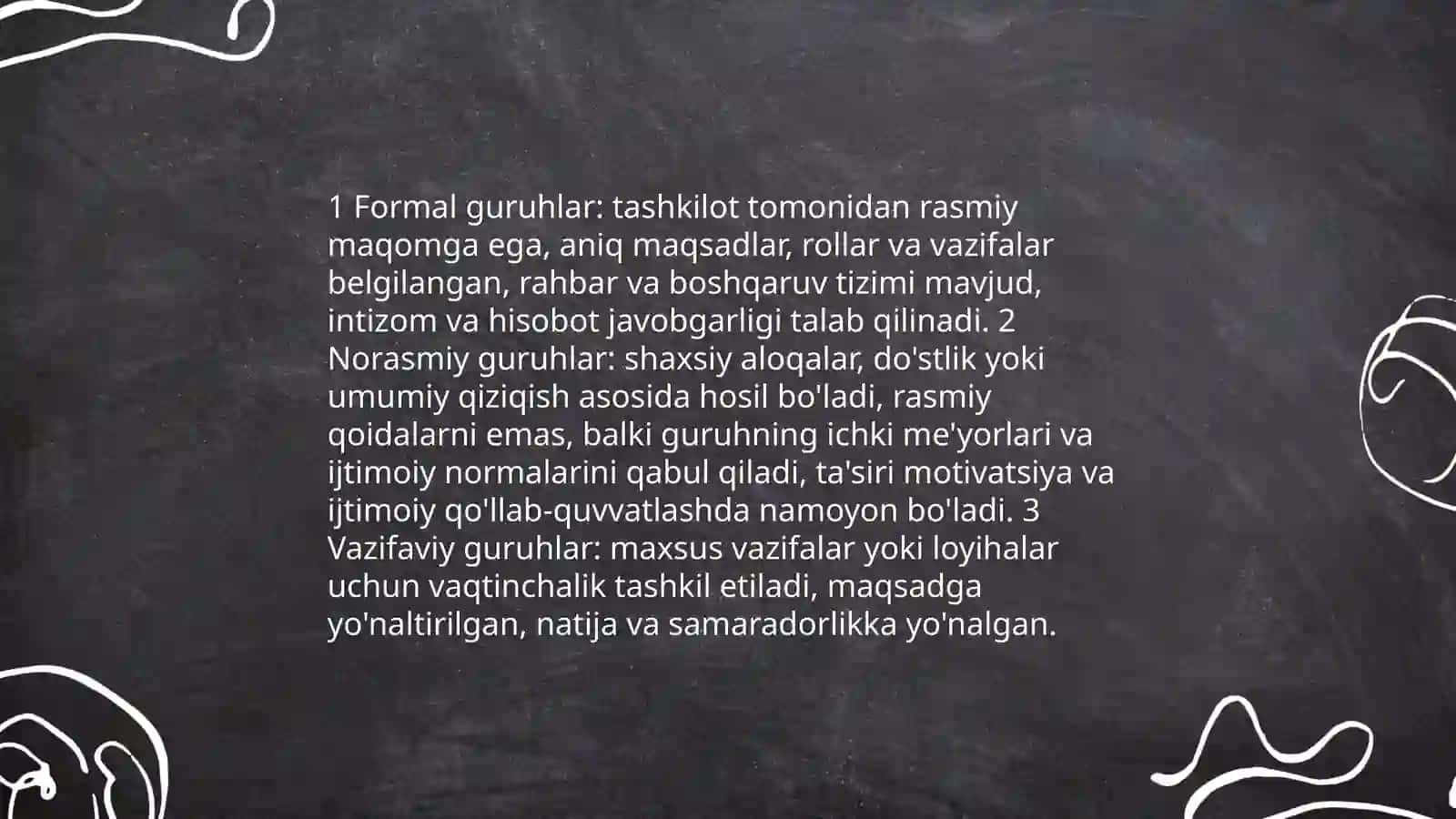 Jamoa va guruh tushunchalari 4