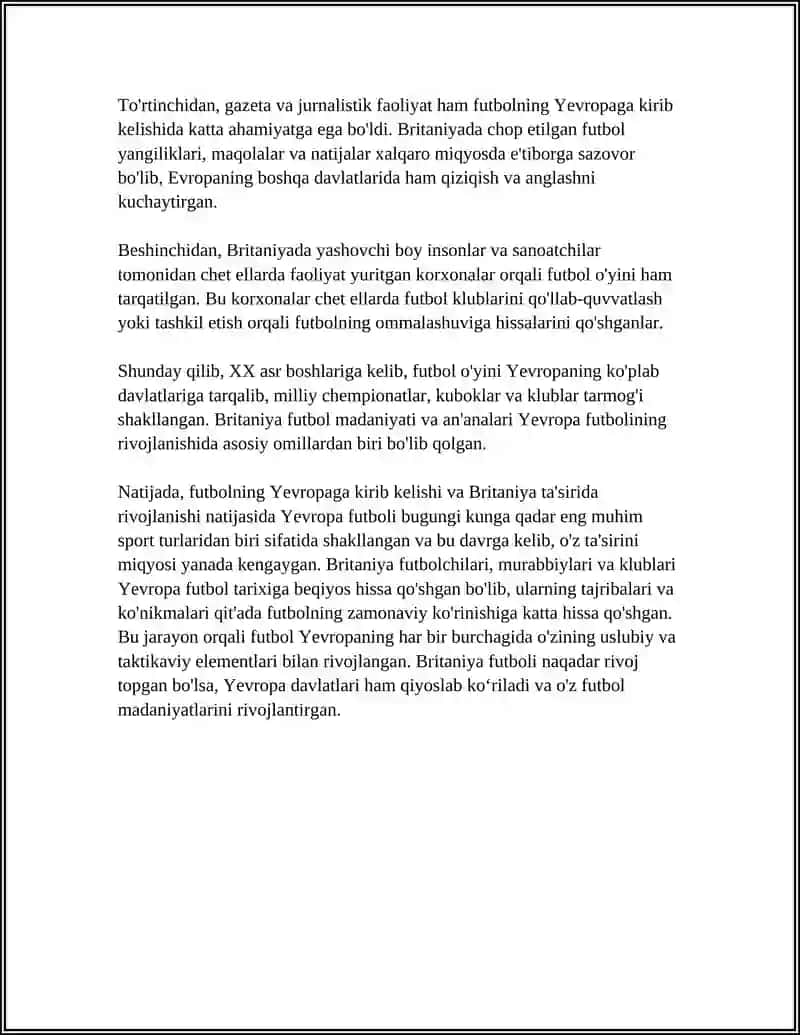 Futbolning Yevropa Davlatlariga Tarqalishi 4