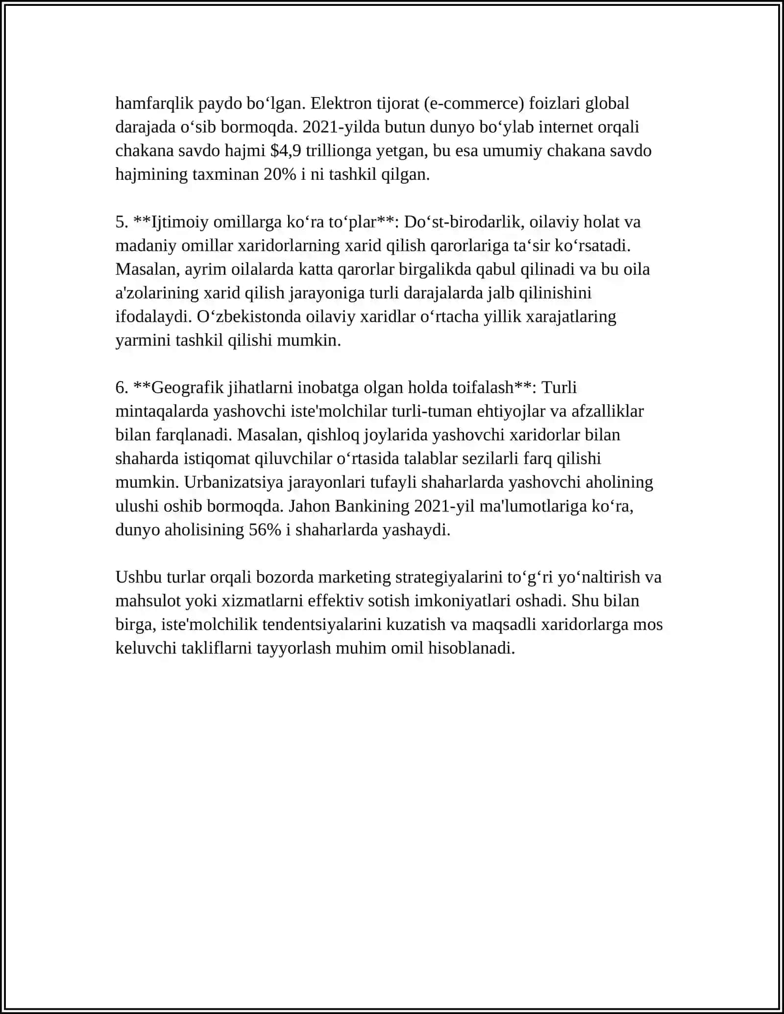 BOZORDA XARIDORLAR TURLARI 4