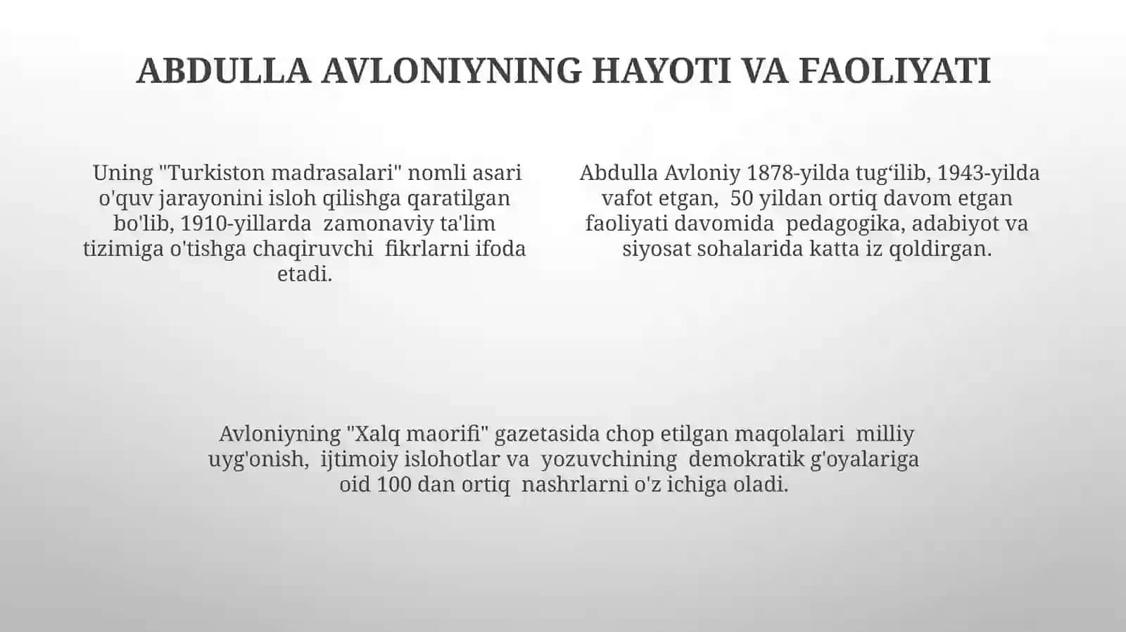 Avloniyning pedagogik gʻoyalari 4