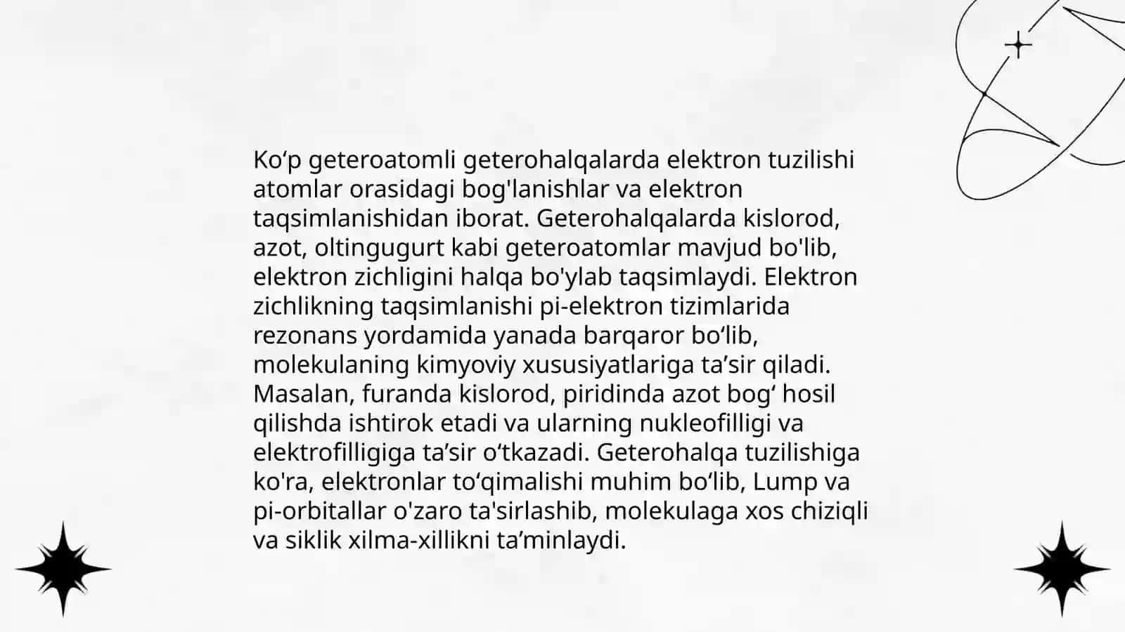 Bir va koʻp geteroatomli geterohalqalar 4