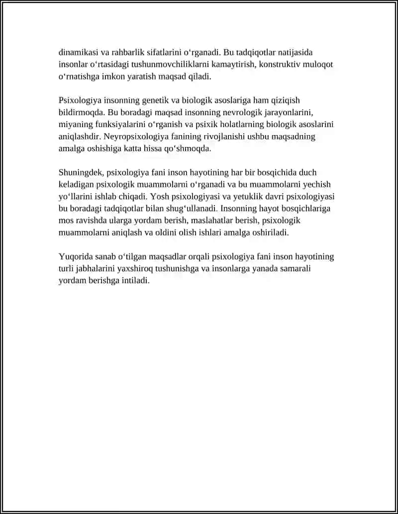 PSIXALOGIYA FANINING MAQSAD VA VAZIFALARI 4