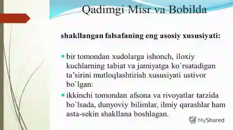Falsafiy tafakkur taraqqiyotining asosiy bosqichlari 4