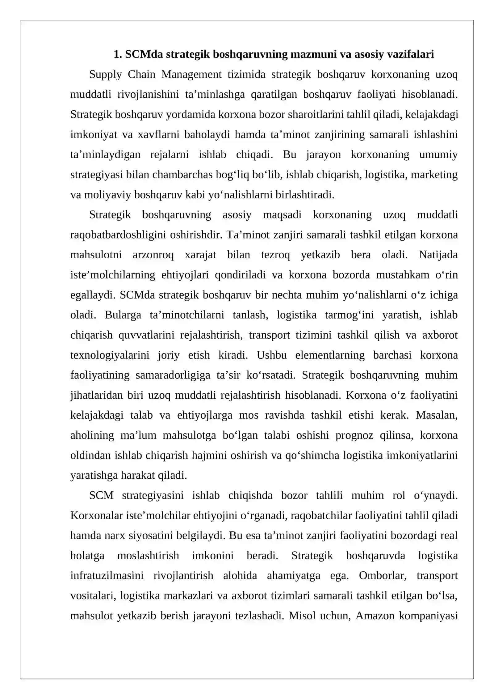 SCMda strategik va operativ boshqaruvning farqlari 4