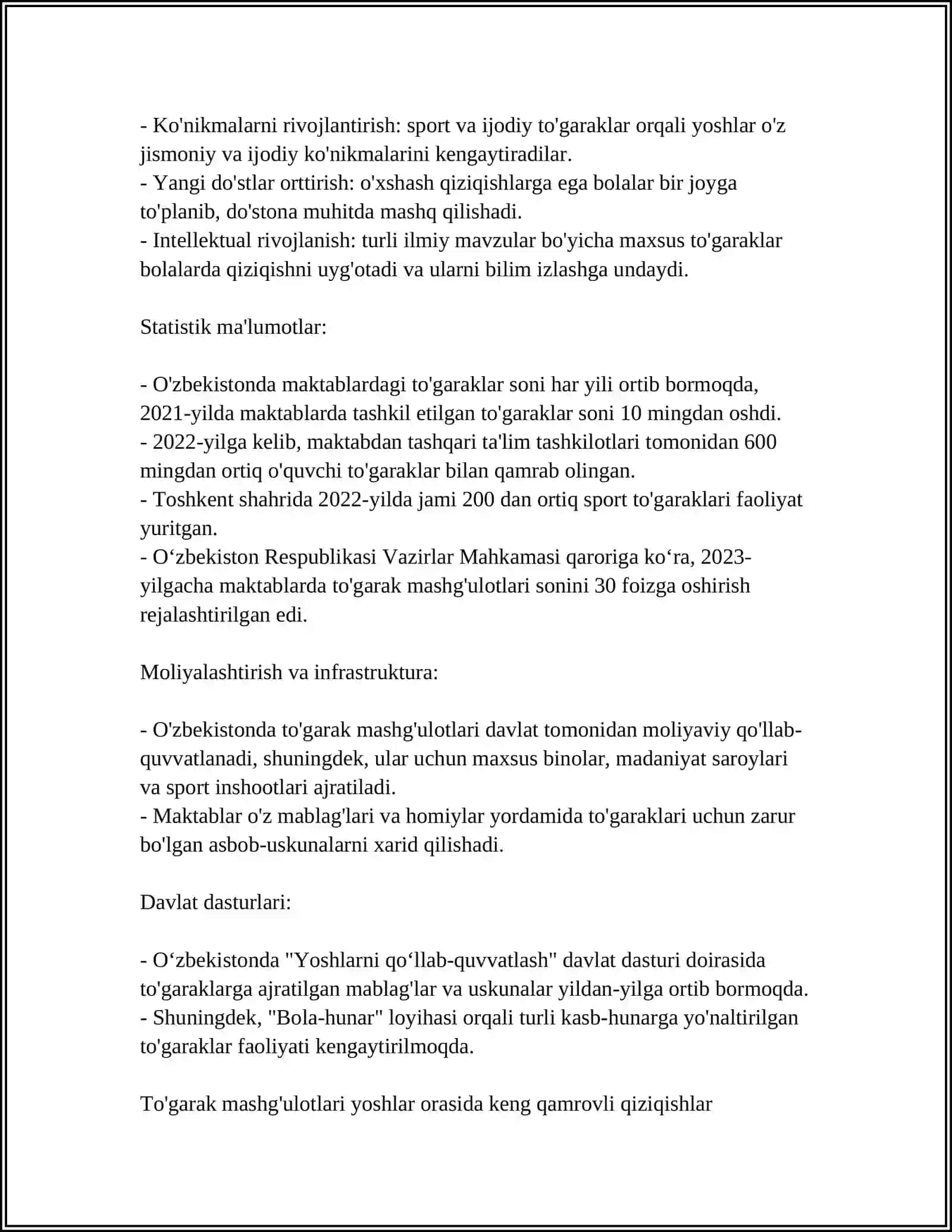 METODLARNI QO'SHIMCHA IMKONIYATLARI 4