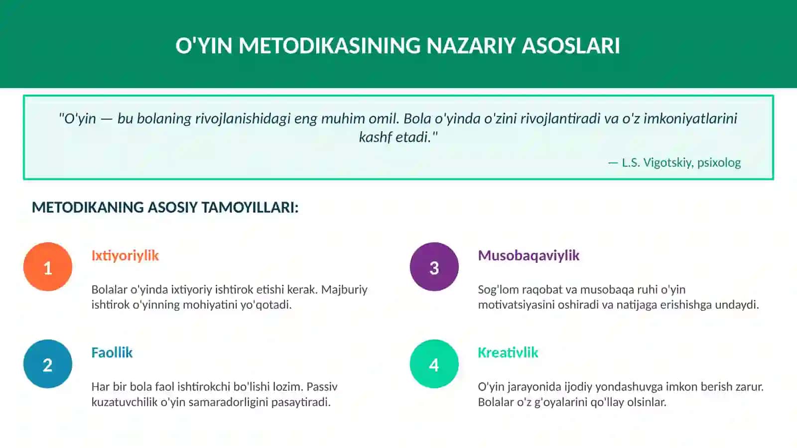 SINFDAN TASHQARI O'YINLARNI O'TKAZISH METODIKASI 4