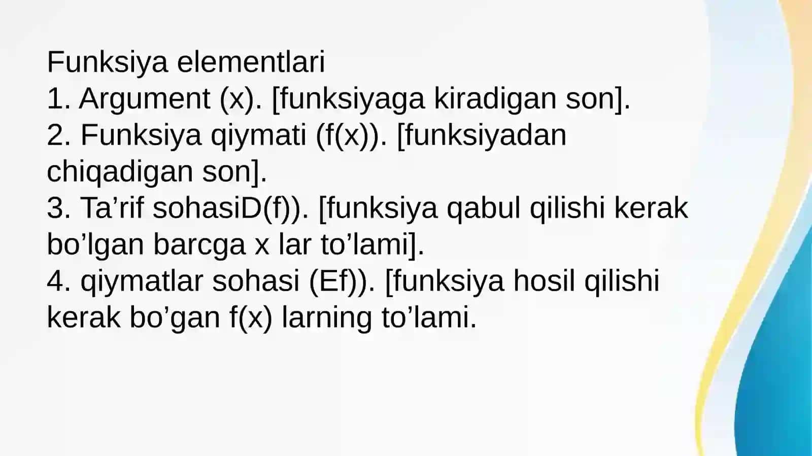 Matematika praktikum fanidan slayd ishi 4