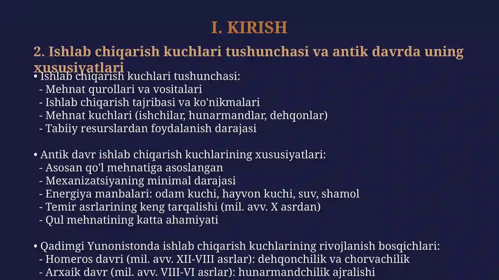 Qadimgi Yunonistonning ishlab chiqarish kuchlari 4