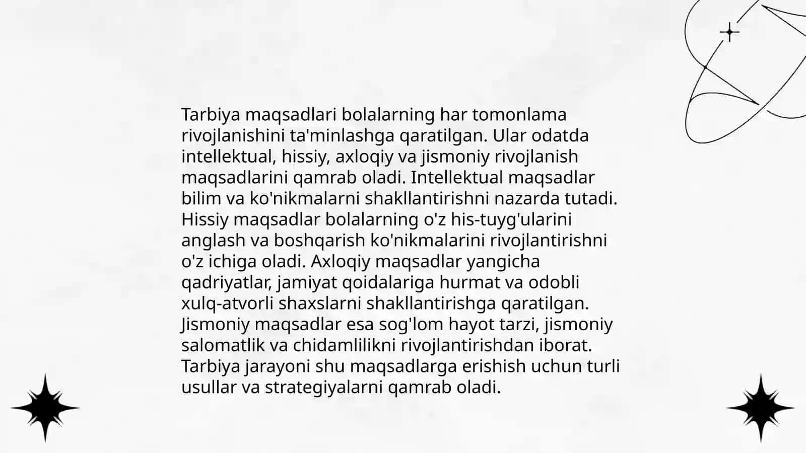 Tarbiya va uning turlari.Tarbiya qonuniyatlari 4