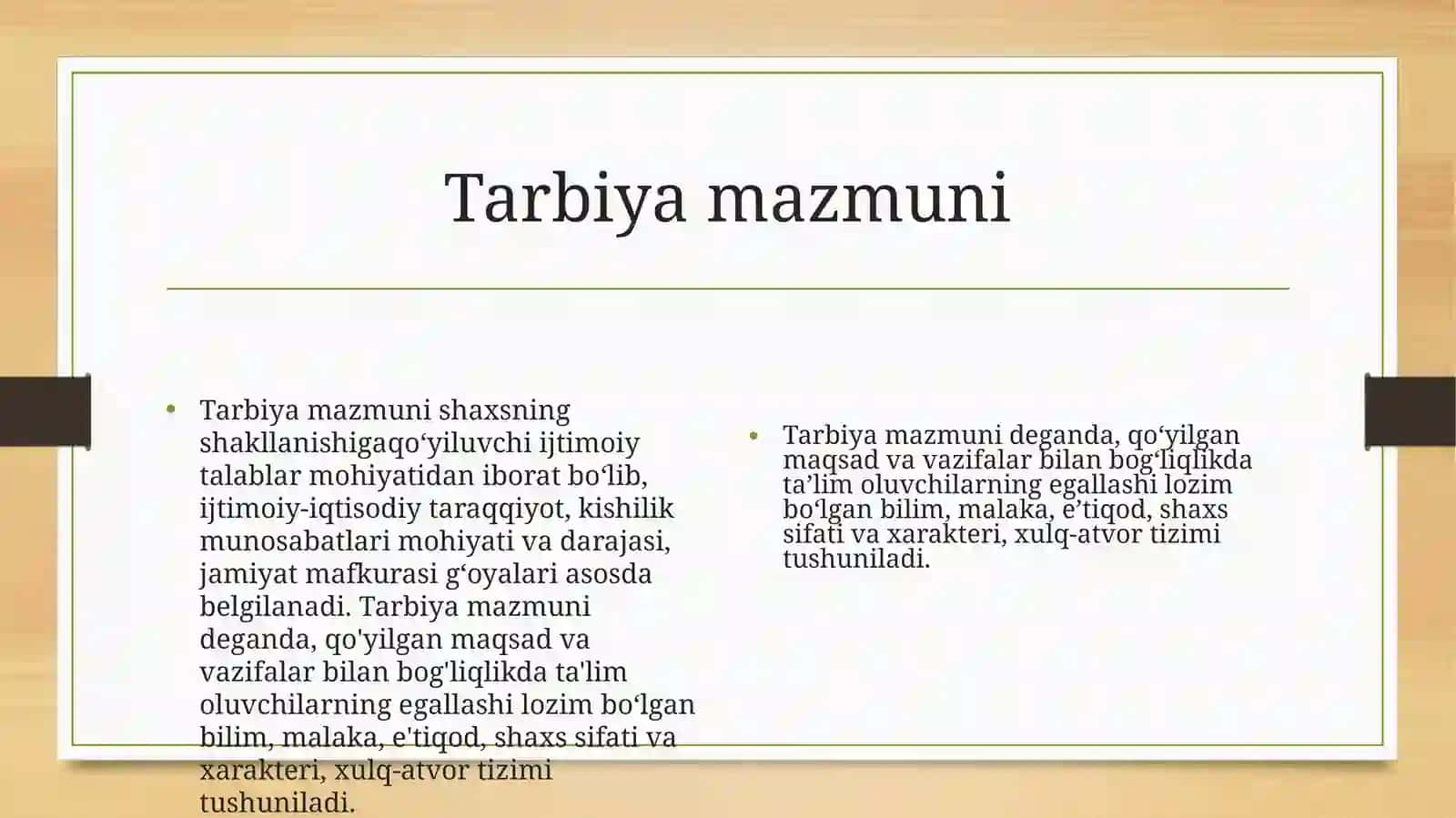 Tarbiyaning mohiyati va asosiy yo‘nalishlari 4