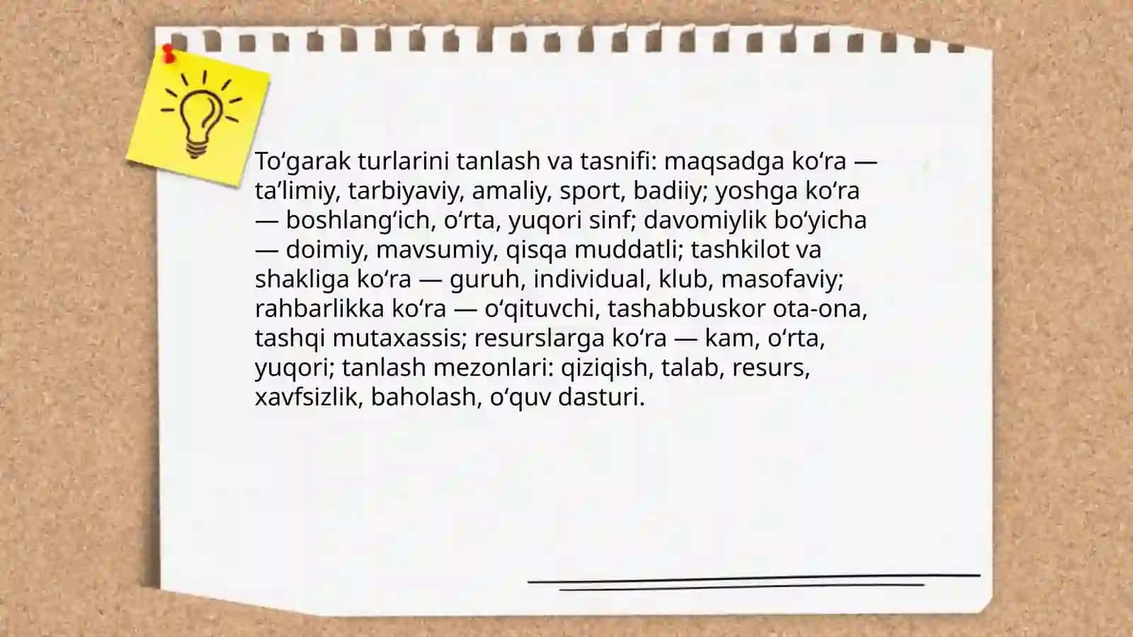 Toʻgarak ishini tashkil etish va uning maqsadi 4