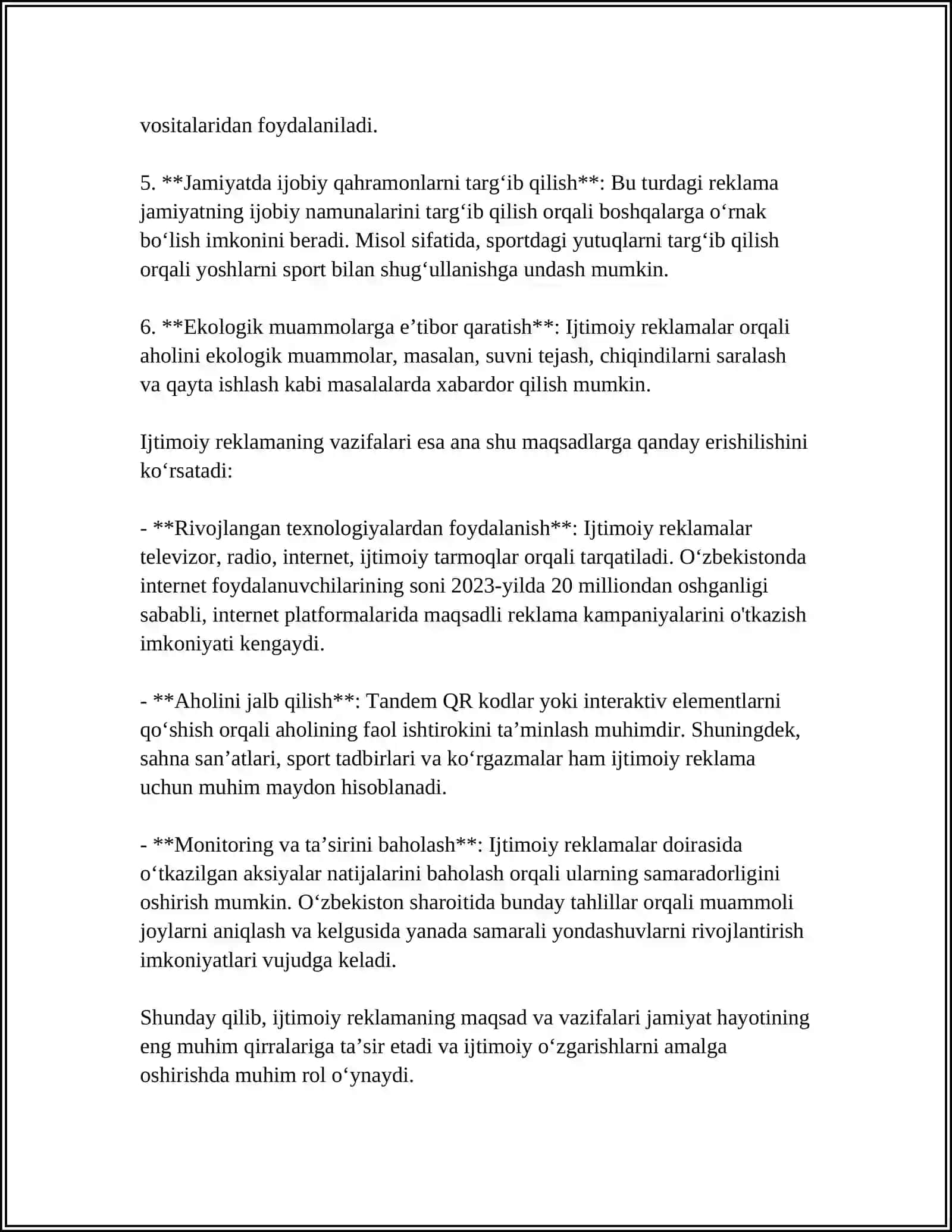 REKLAMANING IJTIMOIY MAZMUN-MOHIYATI 4