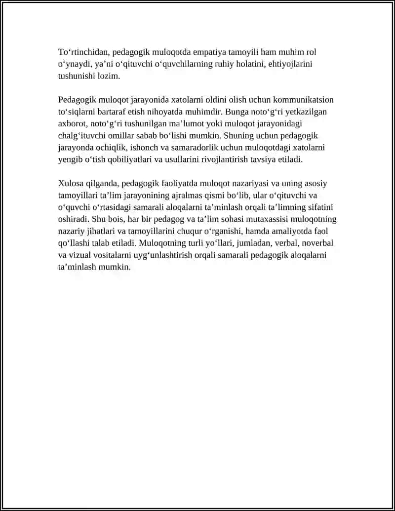 PEDAGOGIK FAOLIYATDA MULOQOT 4