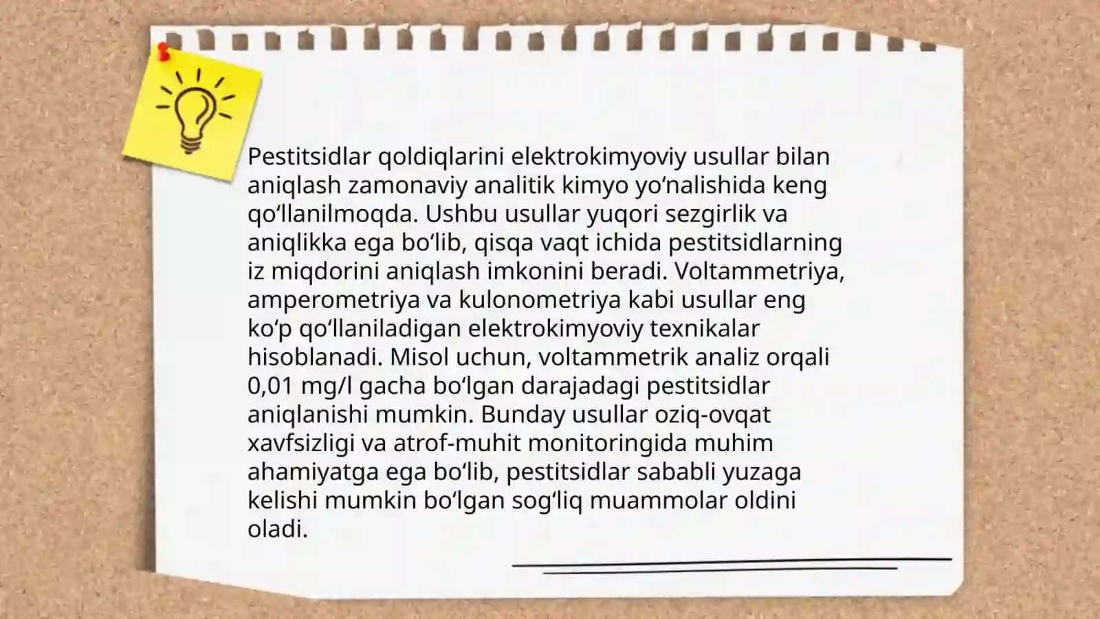 Zaharlovchi moddalarni elektrokimyoviy tahlilari 4