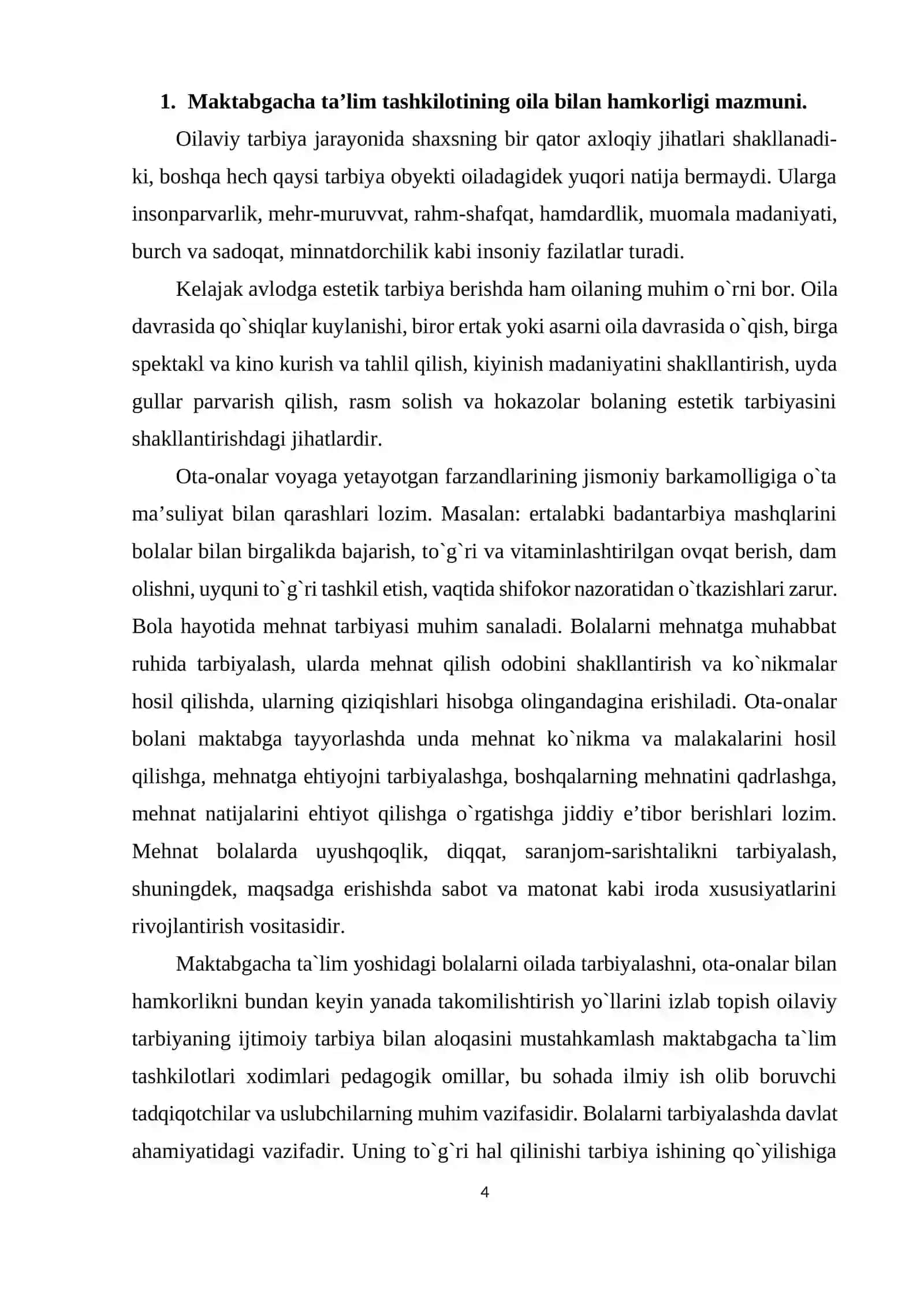 MAKTABGACHA VA BOSHLANG'ICH TA'LIM 4