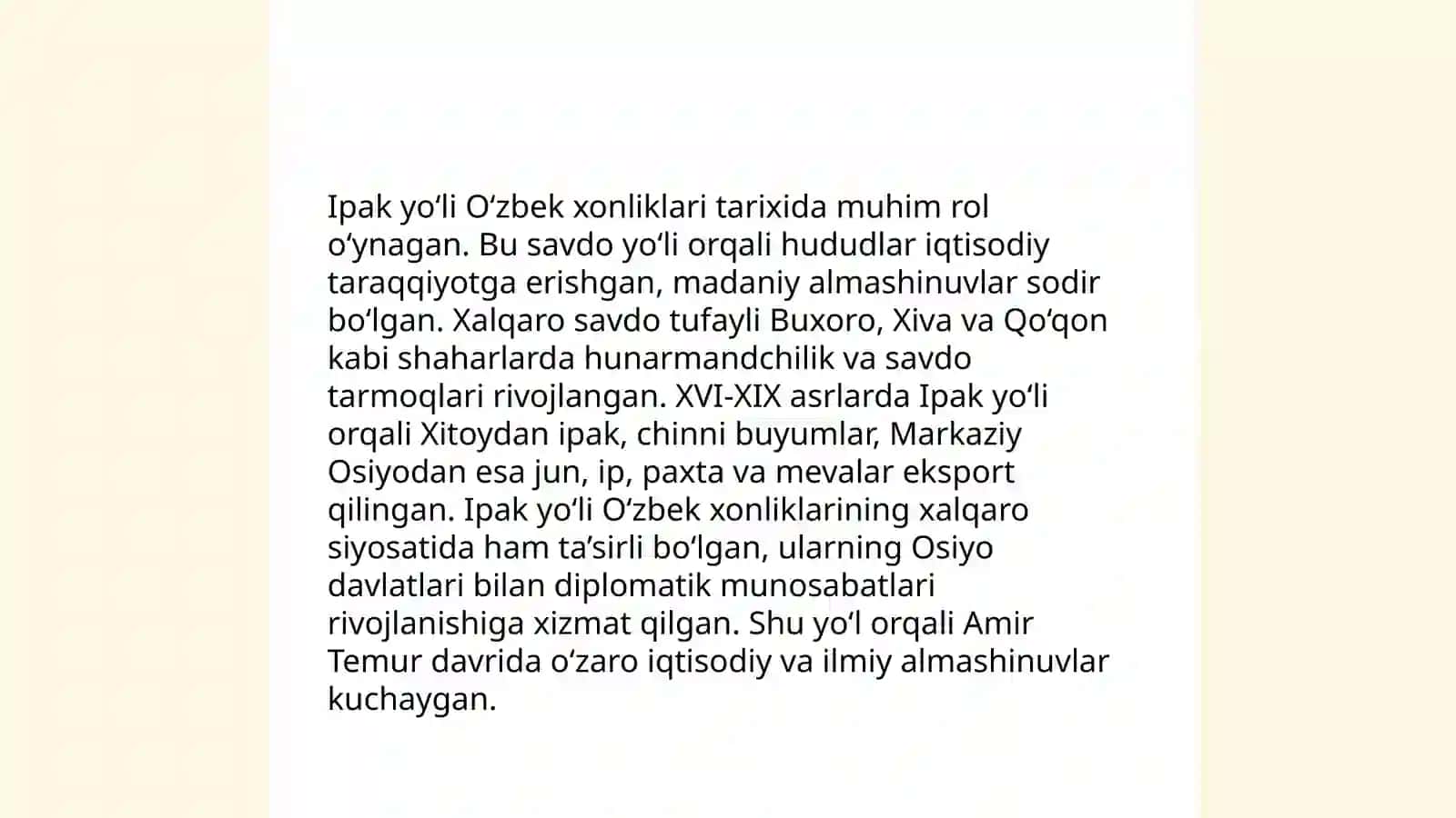 Oʻzbek Xonliklari iqtisodiy va siyosiy tarixining manbashunoslik masalalari 4