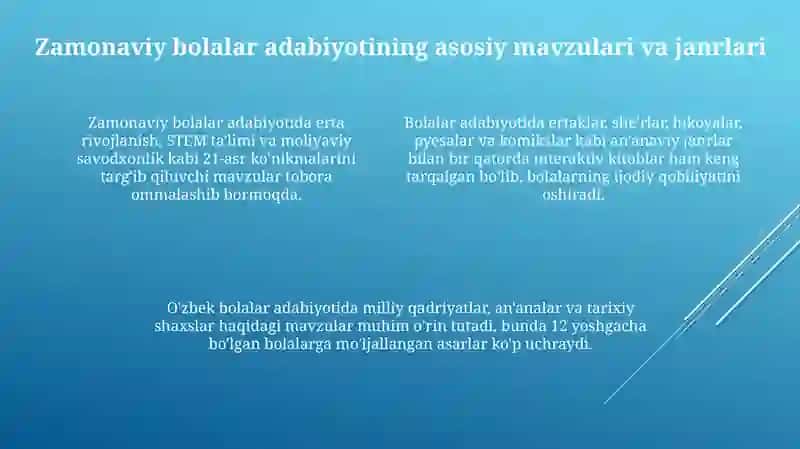 O'zbek Bolalar Adabiyoti 4