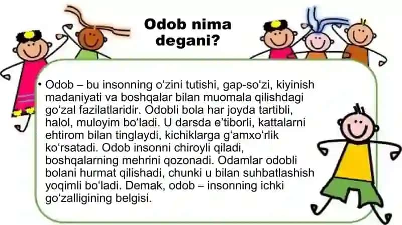 Hurmat va odob insonning bezagi 4