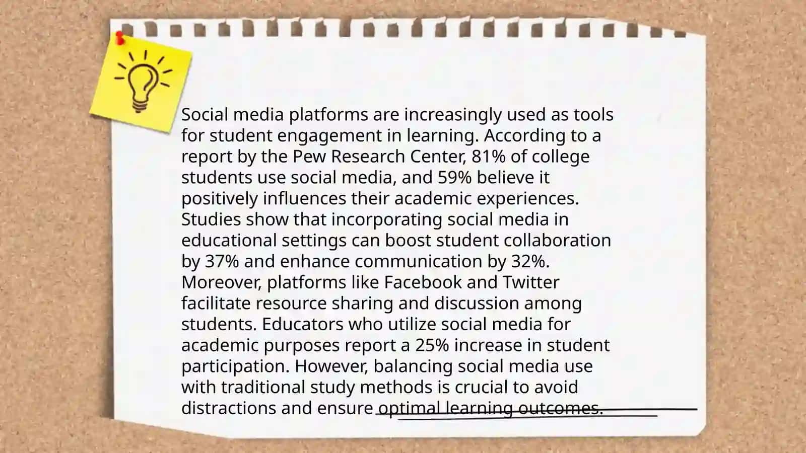 The influence of social media on students 4