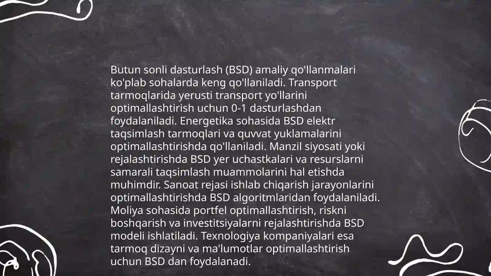 Butun sonli programmalashtirish 4